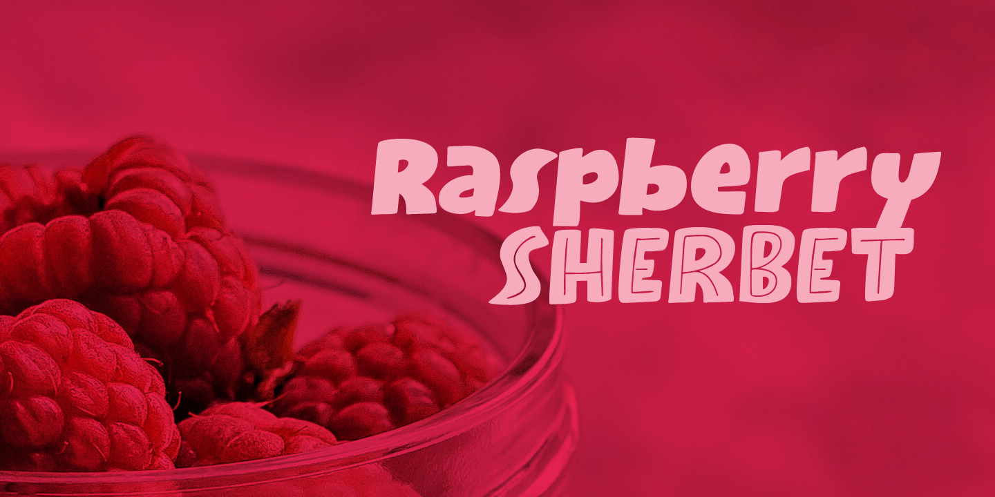 Czcionka Raspberry Sherbet